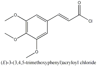 3,4,5-三甲氧基肉桂酰氯,(E)-3-(3,4,5-trimethoxyphenyl)acryloyl chloride