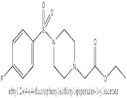 ethyl 2-(4-(4-fluorophenylsulfonyl)piperazin-1-yl)acetate