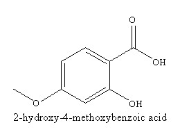 4-甲氧基水杨酸,2-Hydroxy-4-methoxybenzoic acid ；4-Methoxysalicylic acid