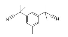 阿那曲唑中间体：3,5-二[(2,2-二甲基)氰基甲基]甲苯,3,5-Bis(2-cyanoprop-2-yl)toluene