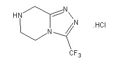 磷酸西他列汀中间体：3-(三氟甲基)-5,6,7,8-四氢-[1,2,4]三唑并[4,3-a]吡嗪盐酸盐,3-trifluoro methyl-[1,2,4]triazole[4,3-a]piperazine