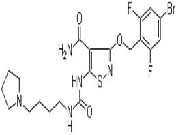 3-[(4-溴-2,6-二氟苄基)氧基]-5-[3-[4-(吡咯烷-1-基)丁基]脲基]异噻唑-4-甲酰胺