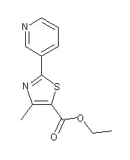 ethyl 4-methyl-2-pyridin-3-yl-1,3-thiazole-5-carboxylate,ethyl 4-methyl-2-pyridin-3-yl-1,3-thiazole-5-carboxylate