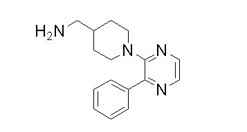 (1-(3-phenylpyrazin-2-yl)piperidin-4-yl)methanamine,(1-(3-phenylpyrazin-2-yl)piperidin-4-yl)methanamine