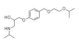 bisoprolol  1-[4-[[2-(1-Methylethoxy)ethoxy]methyl]phenoxy]-3-[(1-methylethyl)amino]-2-propano,bisoprolol  1-[4-[[2-(1-Methylethoxy)ethoxy]methyl]phenoxy]-3-[(1-methylethyl)amino]-2-propano