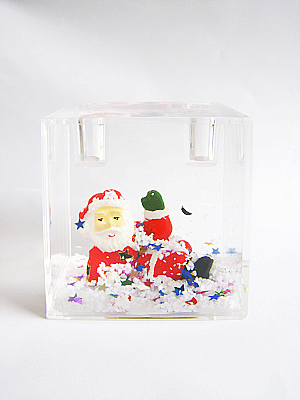 方形水晶球,good looking square crystal snow globe