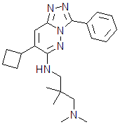 Akt-I-,N3-(7-cyclobutyl-3-phenyl-1,2,4-triazolo[4,3-b]pyridazin-6-yl)-N1,N1,2,2-tetramethyl-1,3-Propanediamine
