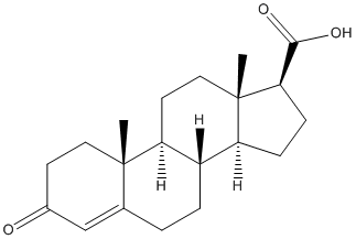 F5,3-oxo-4-androsten-17beta-carboxylic acid