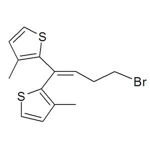1,1-二(3-甲基-2-噻吩基)-4-溴-1-丁烯