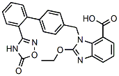 阿齐沙坦; 2-乙氧基-1-[[2'-(4,5-二氢-5-氧代-1,2,4-恶二唑-3-基)联苯-4-基]甲基]苯并咪唑-7-羧酸