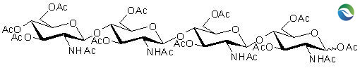 全乙酰化的壳四糖标准品-C52H74N4O31,Peracetylated Chitotetraose