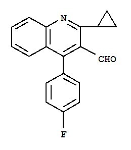 2-环丙基-4-（4-氟苯基）喹啉-3-甲醛,2-Cyclopropyl-4-(4-fluorophenyl)quinoline-3-carboxaldehyde