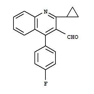 2-环丙基-4-（4-氟苯基）喹啉-3-甲醛