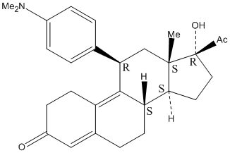 11β-[4-(N,N-二甲基氨基)-苯基]-17α-羟基-19-去甲孕甾-4,9-二烯-3,20-二,11beta-[4-(N,N-dimethylamino)-phenyl]-17alpha-hydroxy-19-norpregna-4,9-diene-3,20-dione