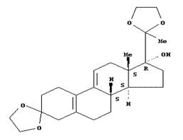 3,20-双(亚乙二氧基)-19-去甲孕甾-5(10)9(11)二烯-17-醇