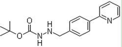 2-[4-(2-吡啶基)苄基]-肼羧酸叔丁,Hydrazinecarboxylic acid, 2-[[4-(2-pyridinyl)phenyl]methyl]-, 1,1-dimethylethyl ester