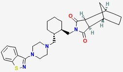 罗西酮盐酸盐,(3aR,4S,7R,7aS)-2-[(1R,2R)-2-[4-(1,2-Benzisothiazol-3-yl)piperazin-1-ylmethyl] cyclohexylmethyl]hexahydro-1H-4,7-methanoisoindole-1,3-dione hydrochloride