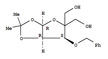 3-O-苄基-4-C-羟甲基-1,2-O-异亚丙基-ALPHA-D-呋喃核糖,a-D-erythro-Pentofuranose,4-C-(hydroxymethyl)-1,2-O -(1-methylethylidene)-3-O-(phenylmethyl)-