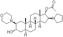 (2b,3a,5a,16b,17b)-17-乙酰氧基-3-羟基-2-(4-吗啉基)-16-(1-吡咯烷基)雄甾烷,(2b,3a,5a,16b,17b)-17-Acetoxy-3-hydroxy-2-(4-morpholinyl)-16-(1-pyrrolidinyl)androstane