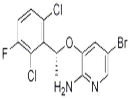 [5-溴-3-[(1R)-(2,6-二氯-3-氟苯基)乙氧基]吡啶-2-基]胺  877399-00-3