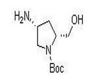 （2R,4R)-1-叔丁氧羰基-2-羟基甲基-4-氨基吡咯烷,1-Pyrrolidinecarboxylic acid, 4-amino-2-(hydroxymethyl)-, 1,1-dimethylethyl ester, (2R,4R)