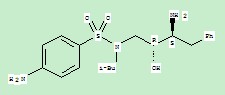 Benzenesulfonamide,4-amino-N-[(2R,3S)-3-amino-2-hydroxy-4-phenylbutyl]-N-(2-methylpropyl),Benzenesulfonamide,4-amino-N-[(2R,3S)-3-amino-2-hydroxy-4-phenylbutyl]-N-(2-methylpropyl)