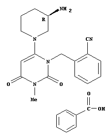苯甲酸阿格列汀; CAS 850649-62-6; 杂质; 代谢产物,Alogliptin benzoate
