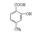 4-甲基-2-羟基苯甲酸,2-hydroxy-4-methyl benzoic acid