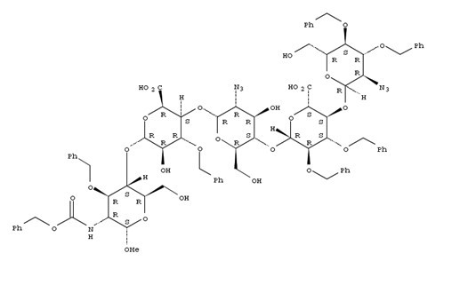 磺达肝癸钠中间体-N-3,α-D-Glucopyranoside, methyl O-2-azido-2-deoxy-3,4-bis-O-(phenylmethyl)-α-D-glucopyranosyl-(1→4)-O-2,3-bis-O-(phenylmethyl)-β-D-glucopyranuronosyl-(1→4)-O-2-azido-2-deoxy-α-D-glucopyranosyl-(1→4)-O-3-O-(phenylmethyl)-α-L-idopyranuronosyl-(1→4)-2-deoxy-2-[[