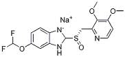 泮托拉唑钠,5-(Difluoromethoxy)-2-(((3,4-dimethoxy-2-pyridinyl)methyl) sulfinyl)-1H-benzimidazole sodium