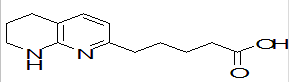 5-(5,6,7,8-tetrahydro-1,8-naphthyridin-2-yl)pentanoic acid,5-(5,6,7,8-tetrahydro-1,8-naphthyridin-2-yl)pentanoic acid