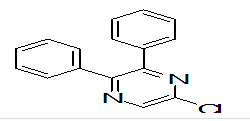 5-chloro-2,3-diphenylpyrazine,5-chloro-2,3-diphenylpyrazine