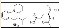 瑞格胺谷氨酸盐,(S,S')-3-METHYL-1-(2-PIPERIDINOPHENYL)BUTYLAMINE, N-ACETYL-GLUTAMATE SALT