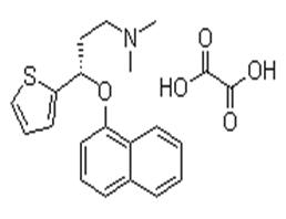 S-（+）-N，N-二甲基-3  - （1  - 萘氧基）-3  - （2  - 噻吩基）-1  - 丙胺草酸盐