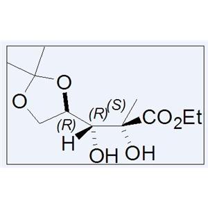 (2S, 3R)-3-[(4R)-2,2-二甲基-[1,3]-二氧戊环基-4]-2,3-二羟基-2-甲基丙酸乙酯