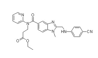 達比加群酯中間體211915-84-3,3-[[[2-[[(4-Cyanophenyl)amino]methyl]-1-methyl-1H-benzimidazol-5-yl]carbonyl]pyridin-2-ylamino]propionic acid ethyl este