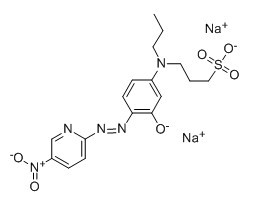 2-(5-硝基-2-吡啶偶氮)-5-(N-丙基-N-磺丙氨基)苯酚 二钠,2-(5-NITRO-2-PYRIDYLAZO)- 5-(N-PROPYL-N-SULFO- PROPYLAMINO)PHENOL