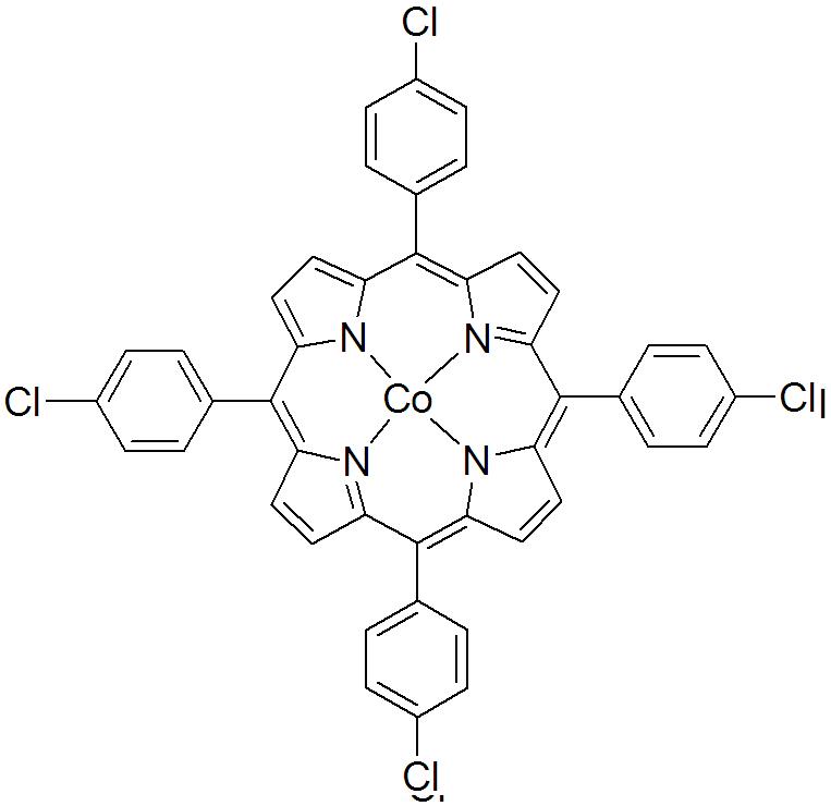 四对氯苯基卟啉钴/55915-17-8, 华龙牌5g装，180元/g,5,10,15,20-Tetrakis(4-chlorophenyl)porphyrin cobalt