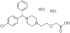 盐酸左旋西替利嗪; [2-(4-(对氯苯基苄基)-1-哌嗪基)乙氧基]醋酸二盐酸盐,Levocitirizine 2HCl