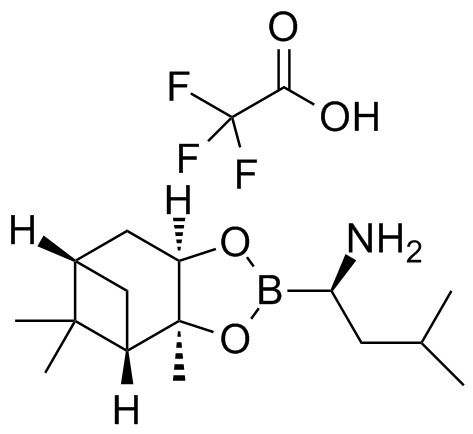 三氟乙酸鹽,(aR,3aS,4S,6S,7aR)-Hexahydro-3a,8,8-trimethyl-alpha-(2-methylpropyl)-4,6-methano-1,3,2-benzodioxaborole-2-methanamine 2,2,2-trifluoroacetate