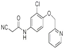 N-（4-（（吡啶-2 - 基）甲氧基）-3-氯苯基）-2- 氰基乙酰胺