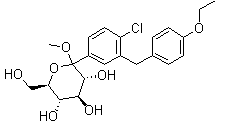 甲基 1-C-[4-氯-3-[(4-乙氧基苯基)甲基]苯基]-alpha-D-吡喃葡萄糖苷,Methyl 1-C-[4-chloro-3-[(4-ethoxyphenyl)methyl]phenyl]-alpha-D-glucopyranoside