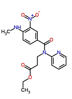 N-[4-甲胺基-3-硝基苯酰基]N-2-吡啶基- -丙氨酸乙酯,N-[4-(methylamino)-3-nitrobenzoyl]-N-2-pyridinyl-alanine ethyl ester