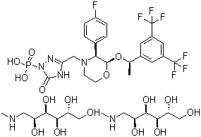 福沙吡坦二甲葡胺,Fosaprepitant Dimeglumine