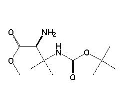 (S)-2-氨基-3-叔丁氧羰氨基-3-甲基酸酸甲酯,(S)-methyl 2-amino-3-(tert-butoxycarbonylamino)-3-methylbutanoate