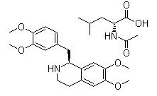 R-四氢罂粟碱-N-乙酰-L-亮氨酸盐,R-tetrahydro-N-acetyl papaverine-L-leucine