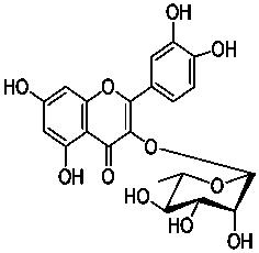 槲皮素-3-O-α-L-鼠李糖苷,quercetin-3-O-α-L-rhaMnopyranoside