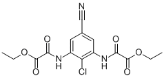 洛度沙胺乙酯,diethyl 2,2'-(2-chloro-5-cyano-1,3-phenylene)bis(azanediyl)bis(2-oxoacetate)
