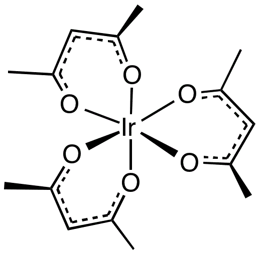乙酰丙酮铱(III),Ir(acac)3