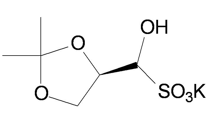 甘油醛缩丙酮羟基磺酸钠,sodium [(4R)-2,2-Dimethyl-1,3-dioxolane-4-yi] (hydroxyl) methanesulfonate